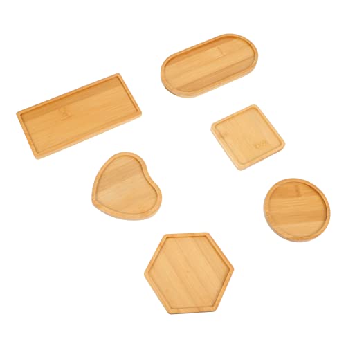 HEALSOPTHY 6 Stück DIY Mosaik Holztablett Teiliges Bastelset für Heimdekoration Vielseitig Einsetzbar als Serviertablett oder Coaster Hochwertigem Holz für Kreative DIY Projekte für von HEALSOPTHY