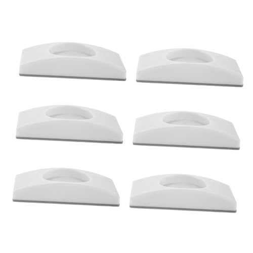 HEALSOPTHY 6 Stück Kindersicherheits Türstopper Wandschutz Cup Babygitter Schutzgitter Sicherheits Wandschutz Kunststoff Sicherheitsgitter Wandpolster Weißer von HEALSOPTHY