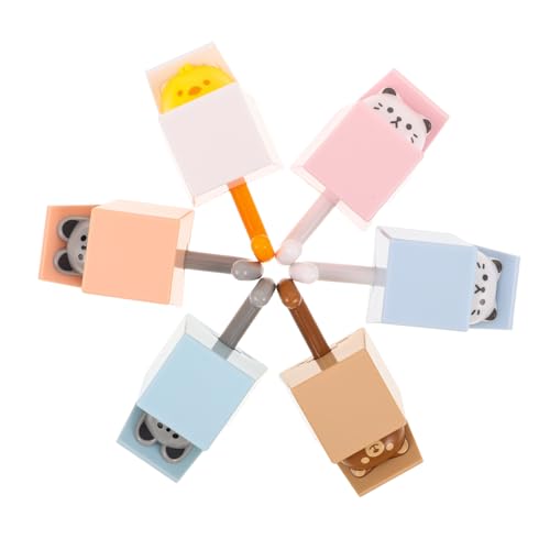 HEALSOPTHY 6 Stück Selbstklebende Cartoon Wandhaken aus Wasserfest Vielseitig für Mäntel Handtücher Schlüssel Taschen Praktische Aufbewahrung in Küche Bad Schlafzimmer und Büro von HEALSOPTHY