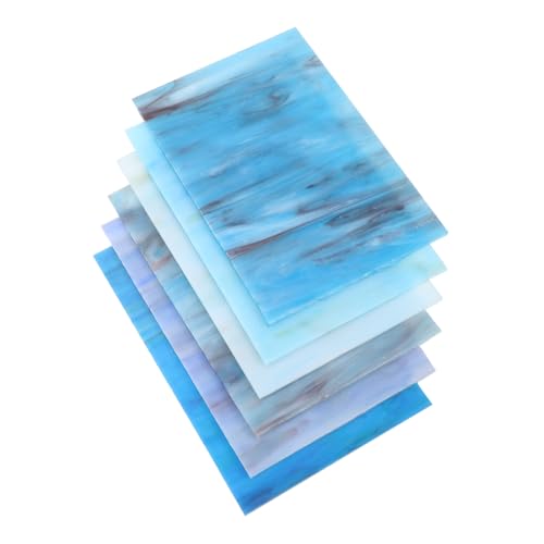 HEALSOPTHY 6 Stück Teiliges DIY Mosaikglas aus Blauer Transparenter Glimmerfolie für Kirchenfenster Kathedral glasmalerei und Dekorative Bastelprojekte Bruchsicher und Vielseitig Einsetzbar HEALSOPTHY 6 Stück Teiliges DIY Mosaikglas aus Blauer Transparenter Glimmerfolie für Kirchenfenster Kathedral glasmalerei und Dekorative Bastelprojekte Bruchsicher und Vielseitig Einsetzbar von HEALSOPTHY