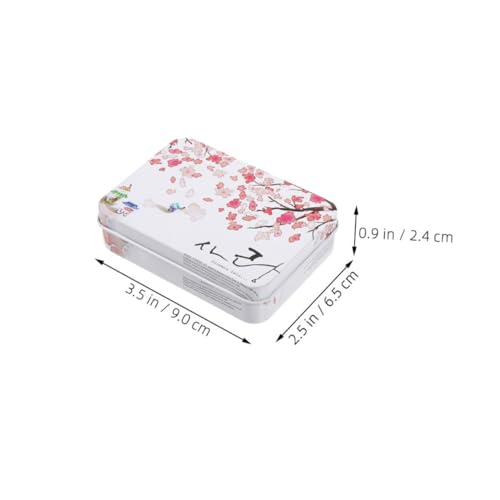 HEALSOPTHY 6 Stück Teiliges Metall Aufbewahrungsboxen Rechteckig mit Deckel Langlebige Leichte Blechdosen zur Karten und Schmuckaufbewahrung Vielseitige Mini Boxen für Party Giveaways und von HEALSOPTHY