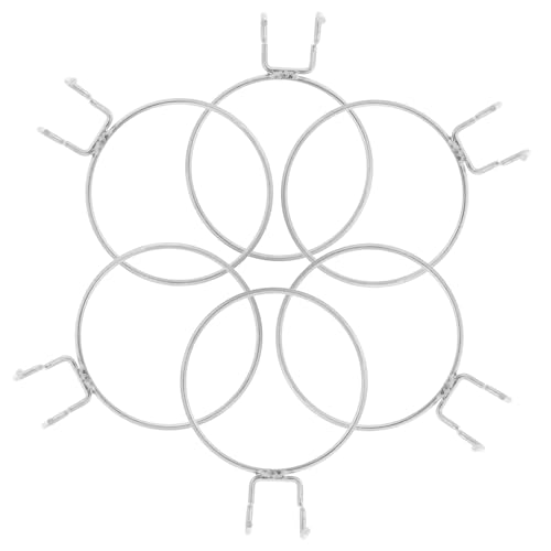 HEALSOPTHY 6 Stück Teiliges Pegboard Doppel-draht-haken aus Robustem Eisen Einsetzbar für Lochplatten zum Aufhängen von Bechern und Werkzeugen in Werkstatt Garage und Supermarkt HEALSOPTHY 6 Stück Teiliges Pegboard Doppel-draht-haken aus Robustem Eisen Einsetzbar für Lochplatten zum Aufhängen von Bechern und Werkzeugen in Werkstatt Garage und Supermarkt von HEALSOPTHY
