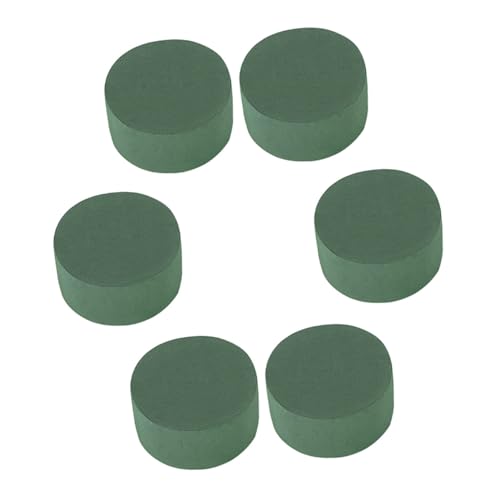 HEALSOPTHY 6 Stück Teiliges Runder Steckmasse Blumensteckschaum Starke Wasseraufnahme und Feuchtigkeitsbindung für Trocken Frischblumenarrangements Floristenbedarf HEALSOPTHY 6 Stück Teiliges Runder Steckmasse Blumensteckschaum Starke Wasseraufnahme und Feuchtigkeitsbindung für Trocken Frischblumenarrangements Floristenbedarf von HEALSOPTHY