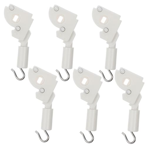 HEALSOPTHY 6 Stück Teiliges Wand Tilter für Jalousien Ersatz Halterung aus Stabilem Einfache Installation für Horizontale Fensterjalousien Leicht und Langlebig Praktische Steuerung von HEALSOPTHY