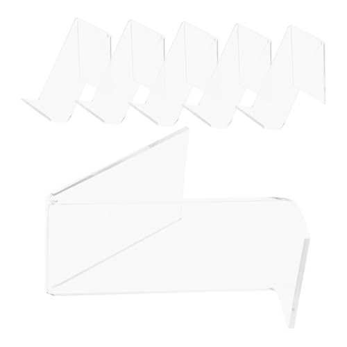 HEALSOPTHY 6 Stück Transparente Kinderschuh Display Ständer Stabiler Schuhhalter für Einzelhandel Minimalistisches Platzsparendes Design Leicht zu Reinigen Eleganter Schuhorganizer für Laden von HEALSOPTHY
