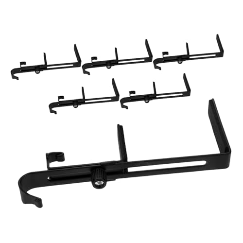 HEALSOPTHY 6 Stück Verstellbare Kamin Strumpfhalter ohne Bohren Teleskopische Weihnachtsstrumpfaufhänger für Kaminsims Schützende Wandhalter Dekorative Weihnachtsdeko für Zuhause von HEALSOPTHY