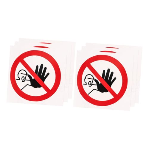 HEALSOPTHY 6 Stück Warnaufkleber No Entrance Sicherheitszeichen Selbstklebend UV beständig Langlebig für Innen Außen Glatte Oberflächen Wie Glas Stahl Metall HEALSOPTHY 6 Stück Warnaufkleber No Entrance Sicherheitszeichen Selbstklebend UV beständig Langlebig für Innen Außen Glatte Oberflächen Wie Glas Stahl Metall von HEALSOPTHY