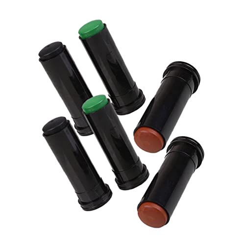 HEALSOPTHY 6 Stück camo Waldbedarf bodentrampolin Outdoor Easy putz qridor jagdzubehör jagt zubehört swor Tarnfarbenstift Jagdbedarf Gesichtsfarbe von HEALSOPTHY