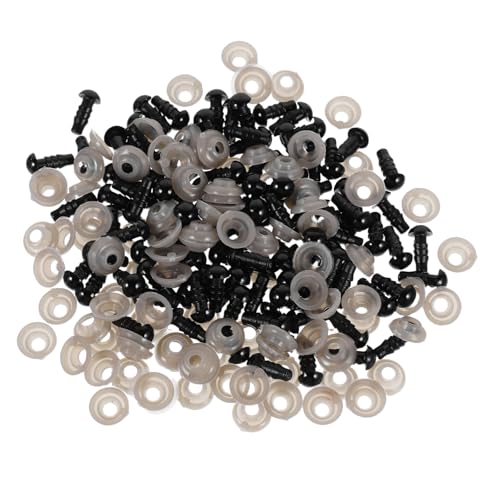 HEALSOPTHY 600 Stück Sicherheitsaugen Schwarz mit Abstandshaltern Kunststoff Knopfaugen für Plüschtiere Häkeltiere und DIY Puppen Langlebige Bastelaugen Zubehör für Amigurumi und HEALSOPTHY 600 Stück Sicherheitsaugen Schwarz mit Abstandshaltern Kunststoff Knopfaugen für Plüschtiere Häkeltiere und DIY Puppen Langlebige Bastelaugen Zubehör für Amigurumi und von HEALSOPTHY