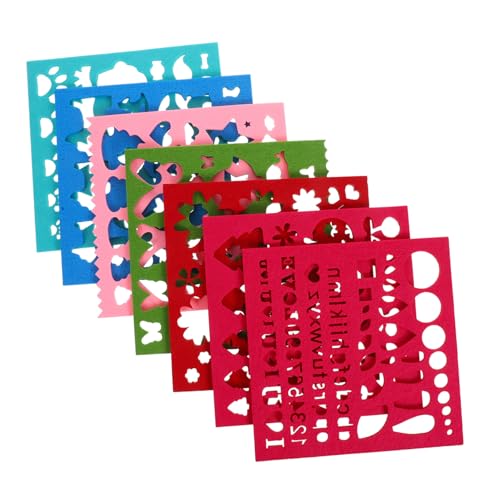 HEALSOPTHY 7 Stück Teiliges Nadelfilz Schablonen aus Filz für DIY Basteln mit Vielseitigen Formen zum Trockenfilzen und Applikationen Geeignet für Anfänger und Kreative Handarbeiten HEALSOPTHY 7 Stück Teiliges Nadelfilz Schablonen aus Filz für DIY Basteln mit Vielseitigen Formen zum Trockenfilzen und Applikationen Geeignet für Anfänger und Kreative Handarbeiten von HEALSOPTHY