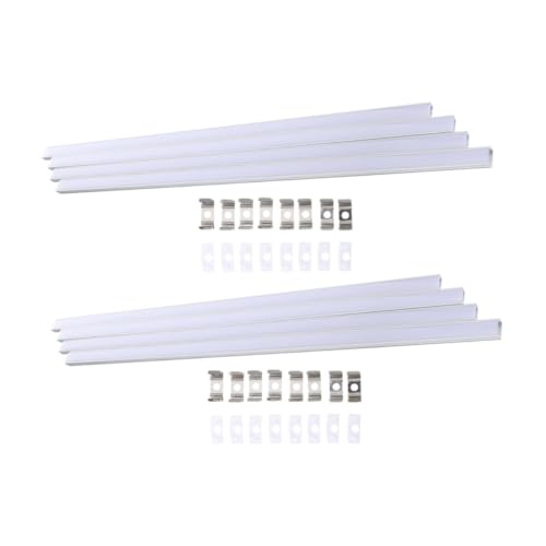 HEALSOPTHY 8 Sätze LED Leisten U Form Aluminiumprofil mit Halterung für LED Streifen Schutzkanal Vielseitig Einsetzbar für Wohn und Geschäftsräume HEALSOPTHY 8 Sätze LED Leisten U Form Aluminiumprofil mit Halterung für LED Streifen Schutzkanal Vielseitig Einsetzbar für Wohn und Geschäftsräume von HEALSOPTHY