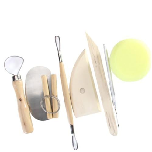 HEALSOPTHY 8 Stück Teiliges Holz Metall Töpferwerkzeug Set Clay Carving Tools für Tonmodellierung Schnitzen Glätten und Skulptur Vielseitig für Wachs und Lufttrocknende Massen Inklusive HEALSOPTHY 8 Stück Teiliges Holz Metall Töpferwerkzeug Set Clay Carving Tools für Tonmodellierung Schnitzen Glätten und Skulptur Vielseitig für Wachs und Lufttrocknende Massen Inklusive von HEALSOPTHY