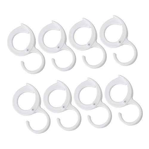 HEALSOPTHY 8 Stück Teiliges S haken aus Robustem Multifunktionale Garderobenhaken für Küche Badezimmer und Kleiderschrank Platzsparend Anti rutsch für Aufhängen und Ordnung von HEALSOPTHY