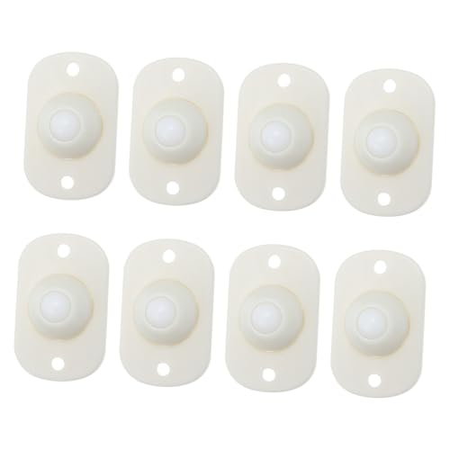 HEALSOPTHY 8 Stück Teiliges Selbstklebendes Lenkrollen für Aufbewahrungsboxen und Mülleimer Leise Transportrollen mit Hoher Tragkraft für Möbel Babyspielzeug und Haushaltsgeräte von HEALSOPTHY
