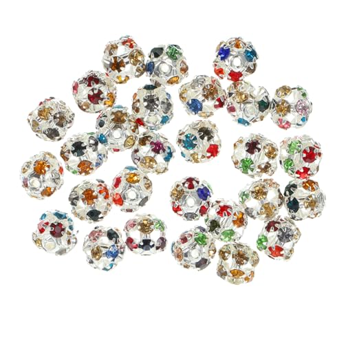 HEALSOPTHY 90 Stück Teiliges Silber Mix DIY Schmuckherstellung Zubehör Lose Zwischenperlen für Armbänder Halsketten Ohrringe Vielseitig Einsetzbar zum Auffädeln und Basteln von HEALSOPTHY