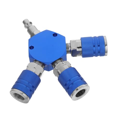 HEALSOPTHY Aluminium Luftverteiler Schnellkupplung Druckluftverteiler mit Auslaufsicherer Dichtung für Kompressor und Pneumatische Schlauchsysteme HEALSOPTHY Aluminium Luftverteiler Schnellkupplung Druckluftverteiler mit Auslaufsicherer Dichtung für Kompressor und Pneumatische Schlauchsysteme von HEALSOPTHY