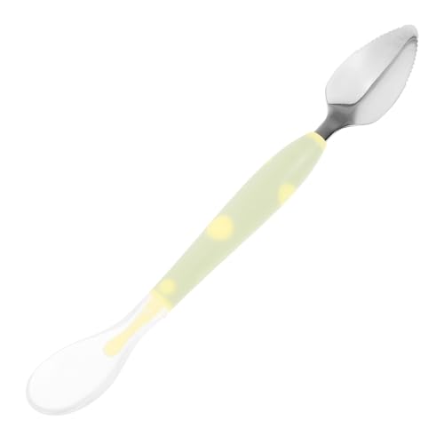 HEALSOPTHY Babylöffel Doppelseitig Weicher Fütterungslöffel Esszubehör für Brei und Obst Lernlöffel Frei Sicher für Erste Beikost Ab Monaten von HEALSOPTHY