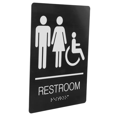 HEALSOPTHY Barrierefreies Toilettenschild aus Edelstahl mit Rollstuhlsymbol Gendersensibel Selbstklebend Ada mit Brailleschrift für Büro Zuhause Öffentliche Türen und Wände HEALSOPTHY Barrierefreies Toilettenschild aus Edelstahl mit Rollstuhlsymbol Gendersensibel Selbstklebend Ada mit Brailleschrift für Büro Zuhause Öffentliche Türen und Wände von HEALSOPTHY