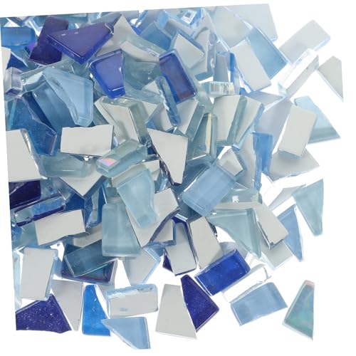 HEALSOPTHY Bunte Unregelmäßige Mosaiksteine DIY Bastelset für Kreative Kunstprojekte Flache Glatte Unterseite für Einfache Klebung Dekorative Mosaikfliesen Heim Gartendeko von HEALSOPTHY