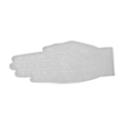HEALSOPTHY Coaster Gießform mit Palm Reading Design Flexibles Silikon DIY Tablett für Untersetzer Aufbewahrung und Kreative Bastelprojekte Langlebig und Einfach zu Reinigen Geeignet für von HEALSOPTHY