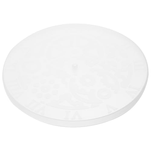 HEALSOPTHY DIY Silikonform Uhr Gießform Runde Flexible Zahnräder Uhrplatte für Handwerk Uhrherstellung Römische Ziffern Uhr DIY Zubehör von HEALSOPTHY