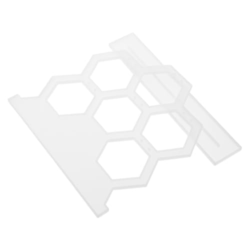 HEALSOPTHY DIY Silikonform für Ohrringhalter Sechseckig Langlebige Epoxidharz Gießform Kreative Schmuckaufbewahrung Sicher und Einfach für Individuelles Basteln mit Perlen und Glitzer von HEALSOPTHY