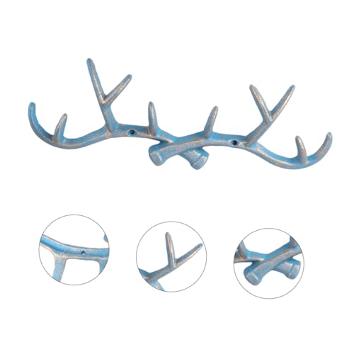 HEALSOPTHY Dekorativer Gusseiserner Wandhaken Antler Kleiderhaken aus Robustem Metall mit Hoher Tragkraft für Kleidung Hüte und Taschen im Schlafzimmer Stilvolles Vintage Design Einfache HEALSOPTHY Dekorativer Gusseiserner Wandhaken Antler Kleiderhaken aus Robustem Metall mit Hoher Tragkraft für Kleidung Hüte und Taschen im Schlafzimmer Stilvolles Vintage Design Einfache von HEALSOPTHY