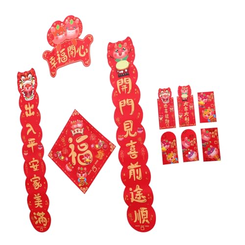 HEALSOPTHY Drachenjahr Couplets Set Rote Umschläge Frühlingsfest Türdekoration Leicht Reißfest Symbolisch für Familie und Wärme Chinesische Neujahrsdekoration für Zuhause und Party HEALSOPTHY Drachenjahr Couplets Set Rote Umschläge Frühlingsfest Türdekoration Leicht Reißfest Symbolisch für Familie und Wärme Chinesische Neujahrsdekoration für Zuhause und Party von HEALSOPTHY