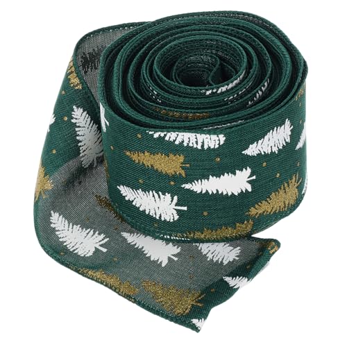 HEALSOPTHY Schleifenband Für Weihnachtsbaum Weihnachtsband DIY Band Geschenkbänder Zum Selbermachen Band Für Weihnachten Geschenkband Für Schachteln Weihnachtsdekorband Für Kranz Banddekorati von HEALSOPTHY