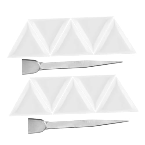 HEALSOPTHY Dreieckige Sortierplatten für Perlen mit Edelstahl pinzette und Schaufel Kompakt Robust Tragbar für Schmuckherstellung und Strassstein Organisation HEALSOPTHY Dreieckige Sortierplatten für Perlen mit Edelstahl pinzette und Schaufel Kompakt Robust Tragbar für Schmuckherstellung und Strassstein Organisation von HEALSOPTHY