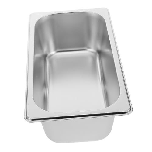 HEALSOPTHY Edelstahl Buffet Food Pan Langlebig Leicht zu Reinigen Vielseitig für Küche Hotel Catering HEALSOPTHY Edelstahl Buffet Food Pan Langlebig Leicht zu Reinigen Vielseitig für Küche Hotel Catering von HEALSOPTHY