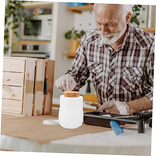 HEALSOPTHY Epoxidharz Silikonform für DIY Aufbewahrungsflaschen Teilig mit Korkverschluss Flexible Glatte Gießform für Harz Basteln Handgefertigte Vorratsgläser und Dekorationen von HEALSOPTHY