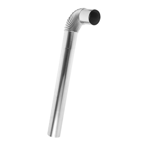 HEALSOPTHY Flexibles Edelstahl Kaminrohr mit Bogen Leichtes Rostfreies Ofenrohr für Küchen Brennkammerabluft Einfache Installation Vielseitig Einsetzbar Hitzebeständig und Langlebig von HEALSOPTHY