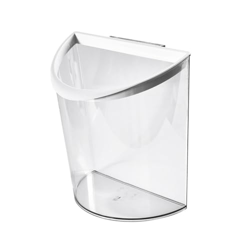 HEALSOPTHY Hängender Mülleimer für Küchenabfälle Transparent Platzsparend aus Pet Einfach zu Reinigen für Schranktüren Geruchsneutraler Abfallbehälter für Zuhause von HEALSOPTHY