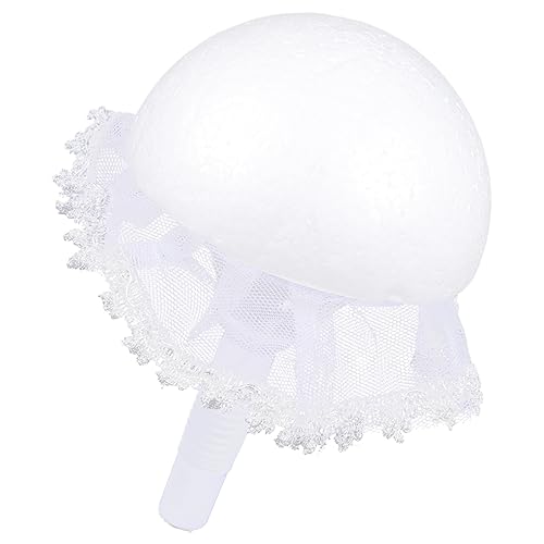 HEALSOPTHY Halbkugelförmiger Blumensträußehalter mit Spitzenverzierung Langlebiger Schaumstoff Bouquethalter für Künstliche Blumen DIY Hochzeitsstrauß Zubehör von HEALSOPTHY