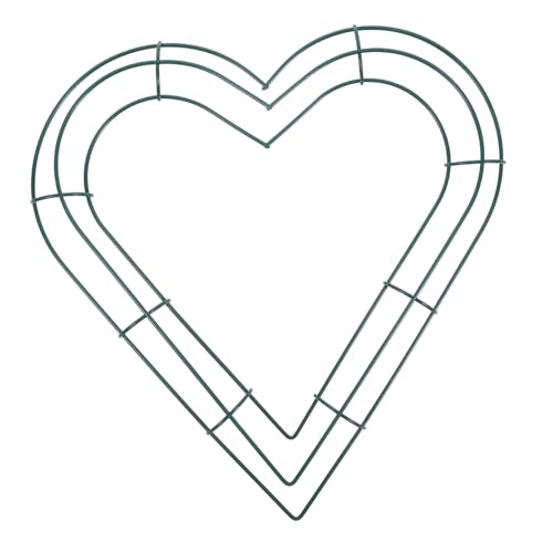 HEALSOPTHY Herzförmiger Eisenring für Kranzherstellung Robustes Drahtgestell für DIY Blumenkränze Kreative Weihnachts und Haustürdekoration Zufällige Farben für Adventskranz HEALSOPTHY Herzförmiger Eisenring für Kranzherstellung Robustes Drahtgestell für DIY Blumenkränze Kreative Weihnachts und Haustürdekoration Zufällige Farben für Adventskranz von HEALSOPTHY