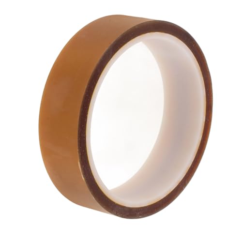 HEALSOPTHY Hitzebeständiges Polyimid Klebeband Rollenlänge für Sublimation Wärmeisolierung Elektronik Industrie Isolierband Robust und Vielseitig Einsetzbar von HEALSOPTHY