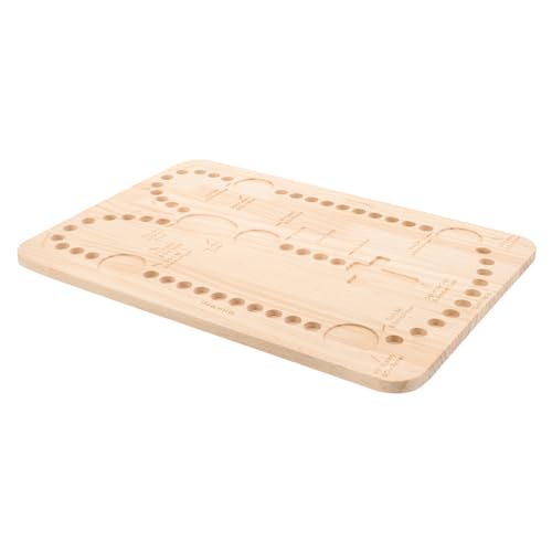 HEALSOPTHY Holz Perlenbrett für Schmuckherstellung Robustes DIY Bead Organizer Board Designbrett für Armbänder Langlebiges Perlen Design Tablett zum Basteln von Perlenrosarien von HEALSOPTHY