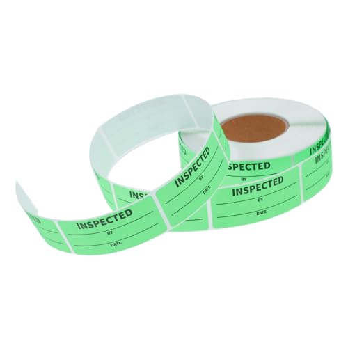 HEALSOPTHY Inventory Prüfetiketten Selbstklebend Rolle Zuverlässige Haftung Vielseitig Einsetzbar für Lagerregal Versand Einfache Lesbarkeit für Effizientes Bestandsmanagement von HEALSOPTHY