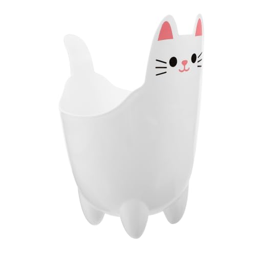 HEALSOPTHY Katze Mülleimer Niedlicher Tisch Mülleimer im Katzen Design Kleiner Abfalleimer für Schreibtisch Büro Schlafzimmer Kreative Aufbewahrungslösung Weiße Farbe Kompakt HEALSOPTHY Katze Mülleimer Niedlicher Tisch Mülleimer im Katzen Design Kleiner Abfalleimer für Schreibtisch Büro Schlafzimmer Kreative Aufbewahrungslösung Weiße Farbe Kompakt von HEALSOPTHY