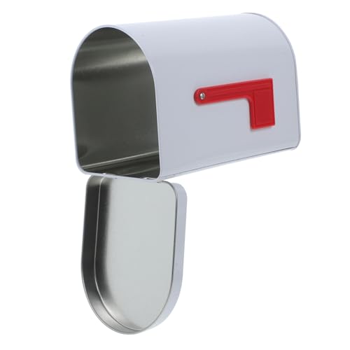 HEALSOPTHY Kleine Metallbriefkasten für Nostalgische Tinplate Mailbox für DIY Projekte für Spielhaus oder Schlafzimmertür Multifunktionale Verwendung Weiß von HEALSOPTHY