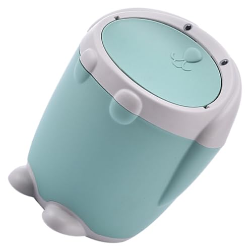 HEALSOPTHY Kleiner Tischmülleimer aus Robustem PP mit Deckel Multifunktionaler Desktop Abfalleimer für Schlafzimmer Büro und Auto Dekorativer Rubbish in Grün HEALSOPTHY Kleiner Tischmülleimer aus Robustem PP mit Deckel Multifunktionaler Desktop Abfalleimer für Schlafzimmer Büro und Auto Dekorativer Rubbish in Grün von HEALSOPTHY