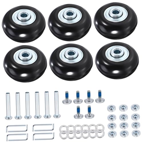 HEALSOPTHY Kofferrollen Ersatz Kunststoff Gepäckräder mit Lager Schrauben und Werkzeug für Einfache Reparatur und Geräuscharmes HEALSOPTHY Kofferrollen Ersatz Kunststoff Gepäckräder mit Lager Schrauben und Werkzeug für Einfache Reparatur und Geräuscharmes von HEALSOPTHY