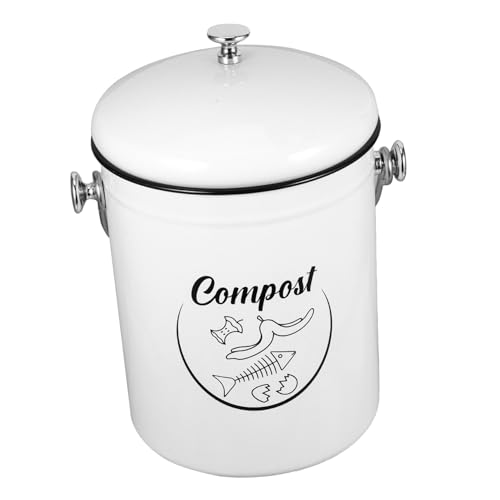HEALSOPTHY Küchen Komposteimer aus Robustem mit Deckel Großer Kapazität Geruchsbeständig Moderner Abfalleimer für Arbeitsplatte als Kleiner Küchenmülleimer und Biomülleimer Recycelbar HEALSOPTHY Küchen Komposteimer aus Robustem mit Deckel Großer Kapazität Geruchsbeständig Moderner Abfalleimer für Arbeitsplatte als Kleiner Küchenmülleimer und Biomülleimer Recycelbar von HEALSOPTHY