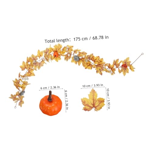 HEALSOPTHY Künstliche Herbstgirlande mit Realistischen Ahornblättern Wetterfest und Langlebig Vielseitige Herbstdeko für Kamin Hochzeit Erntedankfest und Halloween-feiern HEALSOPTHY Künstliche Herbstgirlande mit Realistischen Ahornblättern Wetterfest und Langlebig Vielseitige Herbstdeko für Kamin Hochzeit Erntedankfest und Halloween-feiern von HEALSOPTHY