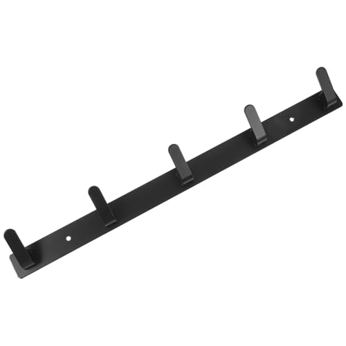 HEALSOPTHY Metall Kleiderhaken Wandmontage Fach Garderobenleiste ohne Bohren Platzsparend Robust für Jacken Hüte Handtücher Praktische Wandgarderobe mit Hoher Tragkraft Minimalistisches von HEALSOPTHY