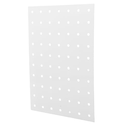 HEALSOPTHY Metall pegboard Wandpaneel Weiß Stabiles Lochwand organizer panel für Garage Werkstatt Flexibel mit Vielen Löchern zur Werkzeug Zubehöraufbewahrung Einfache Montage von HEALSOPTHY
