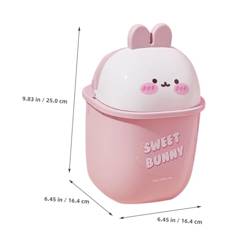 HEALSOPTHY Mini Tischmülleimer mit Flip deckel aus Robustem PP Platzsparend und Leicht Süßer Kaninchen design für Schreibtisch und Arbeitsplatte Geruchshemmend und Dekorativ für Zuhause und HEALSOPTHY Mini Tischmülleimer mit Flip deckel aus Robustem PP Platzsparend und Leicht Süßer Kaninchen design für Schreibtisch und Arbeitsplatte Geruchshemmend und Dekorativ für Zuhause und von HEALSOPTHY