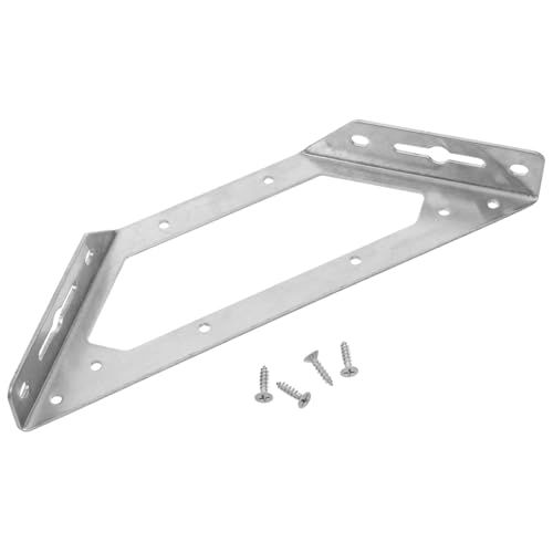 HEALSOPTHY Multifunktionaler Edelstahl Möbeleckverbinder Dreiecksstütze mit Verstärktem Winkel Rostfrei Belastbar für Schränke Tische und Wandmontage Inkl Schrauben Einsetzbar von HEALSOPTHY