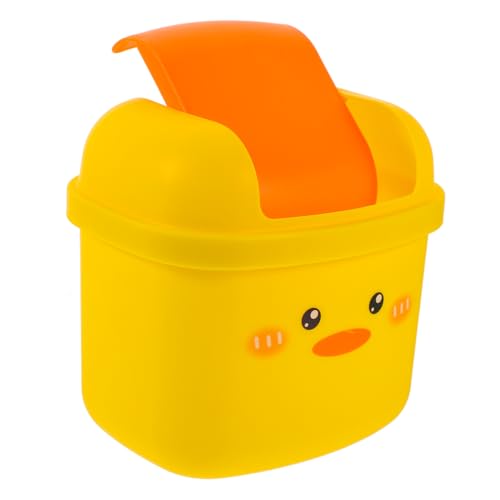 HEALSOPTHY Niedriger Mini Tischmülleimer mit Niedlicher Gelber Ente Kompakt und Platzsparend Multifunktionaler Desktop Abfalleimer aus Umweltfreundlichem für Büro und Zuhause HEALSOPTHY Niedriger Mini Tischmülleimer mit Niedlicher Gelber Ente Kompakt und Platzsparend Multifunktionaler Desktop Abfalleimer aus Umweltfreundlichem für Büro und Zuhause von HEALSOPTHY